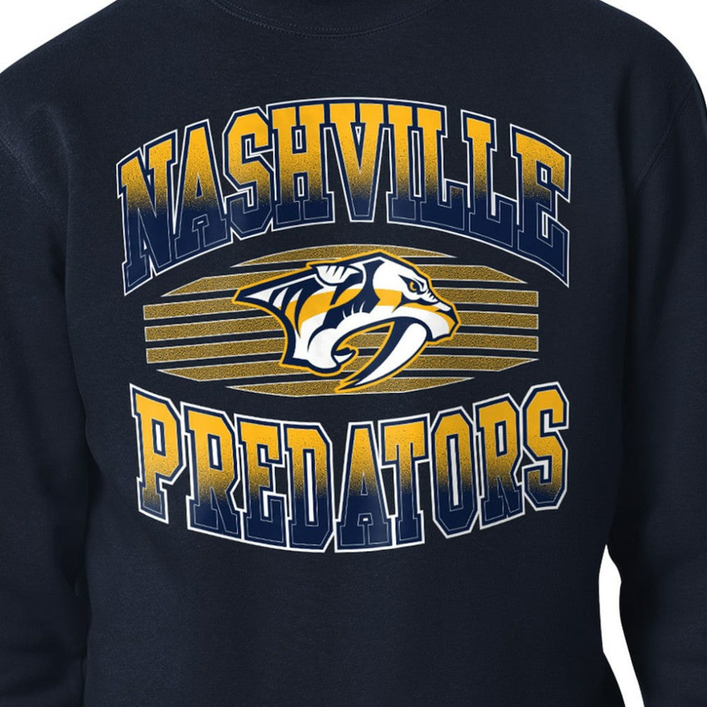 Nashville Predators Starter Team Grit Graphic Fleece Pullover Sweatshirt -  NHL Sweatshirts