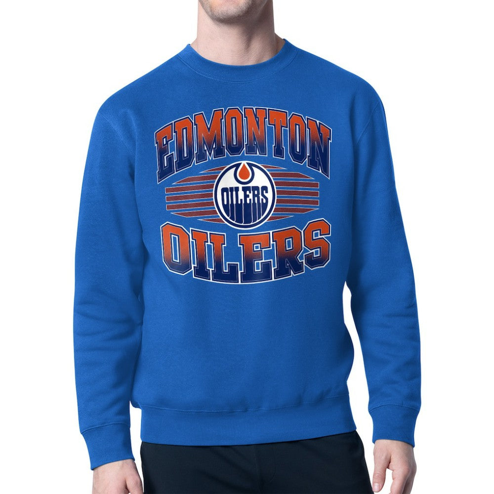 Edmonton Oilers Starter Team Grit Graphic Fleece Pullover Sweatshirt -  NHL Sweatshirts