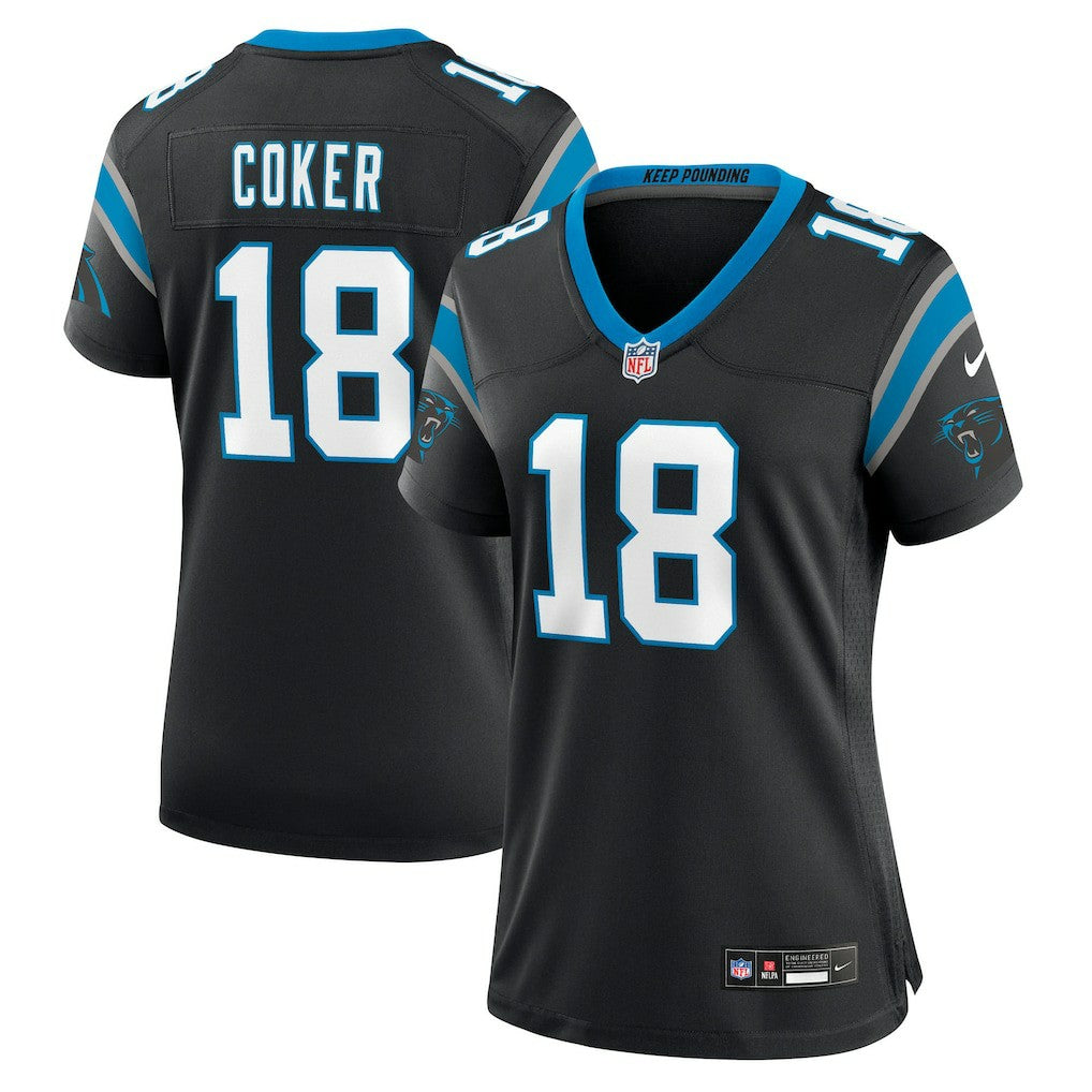 Carolina Panthers Jalen Coker  Women's Team Game Jersey | NFL New