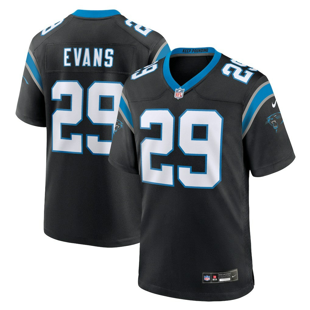 Carolina Panthers Akayleb Evans  Team Game Jersey | NFL Sale