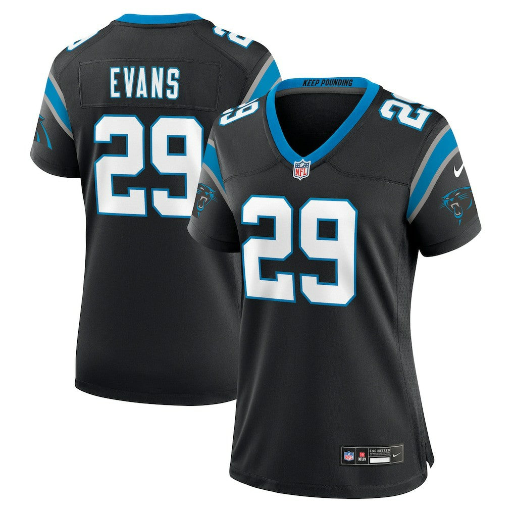 Carolina Panthers Akayleb Evans  Women's Team Game Jersey | NFL Online