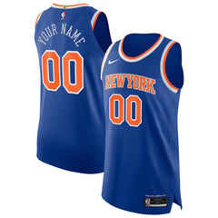 Blue New York Knicks Authentic Custom Jersey | NBA