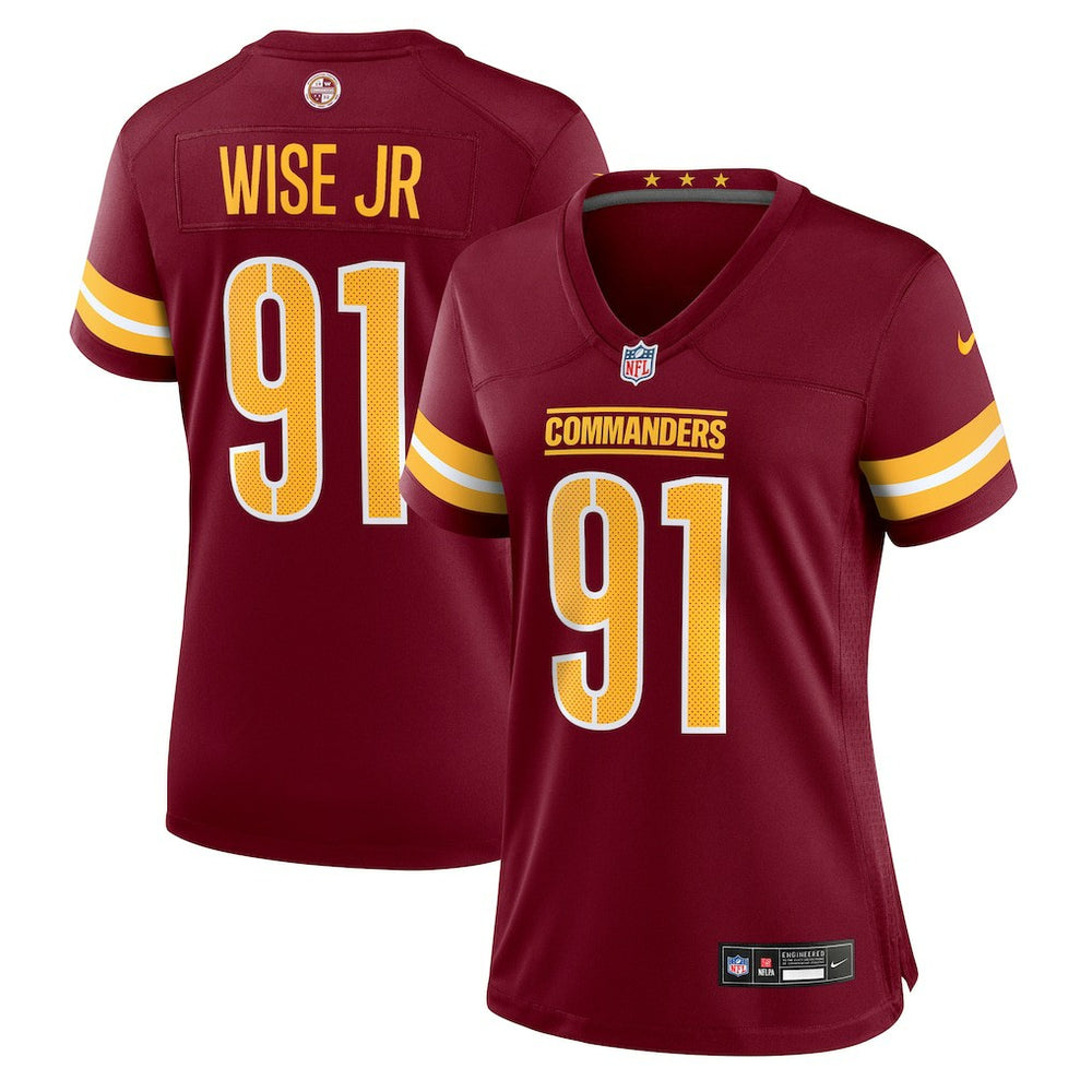 Washington Commanders Deatrich Wise Jr.  Women's Team Game Jersey | NFL Online