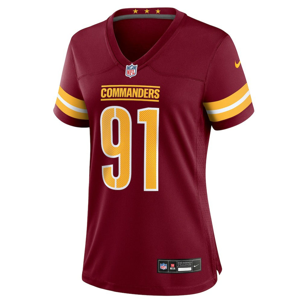 Washington Commanders Deatrich Wise Jr.  Women's Team Game Jersey | NFL Online