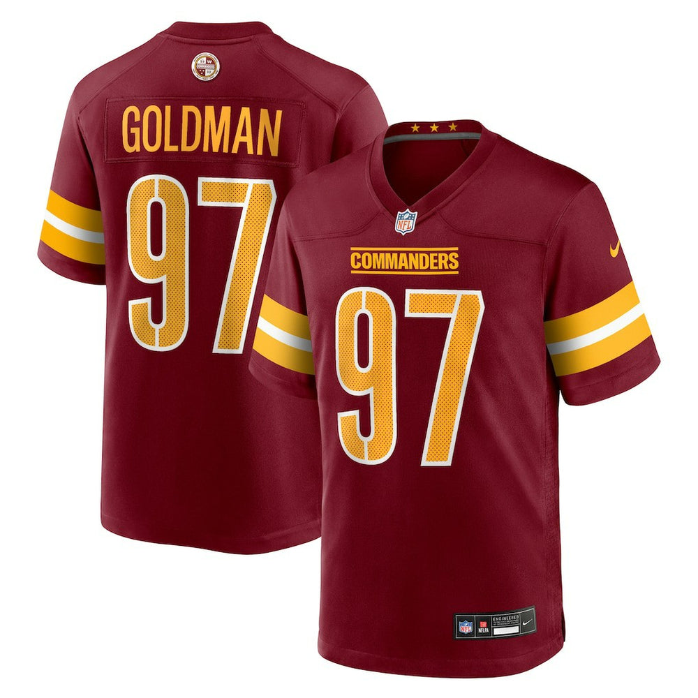 Washington Commanders Eddie Goldman  Team Game Jersey | NFL Hot