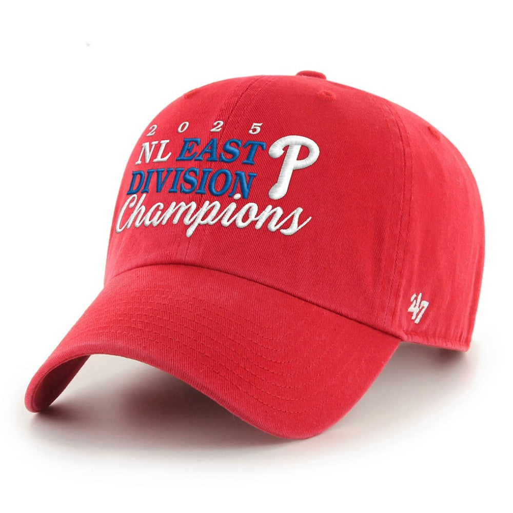Philadelphia Phillies '47 2025 NL East Division Champions Clean Up Adjustable Hat - MLB Hats