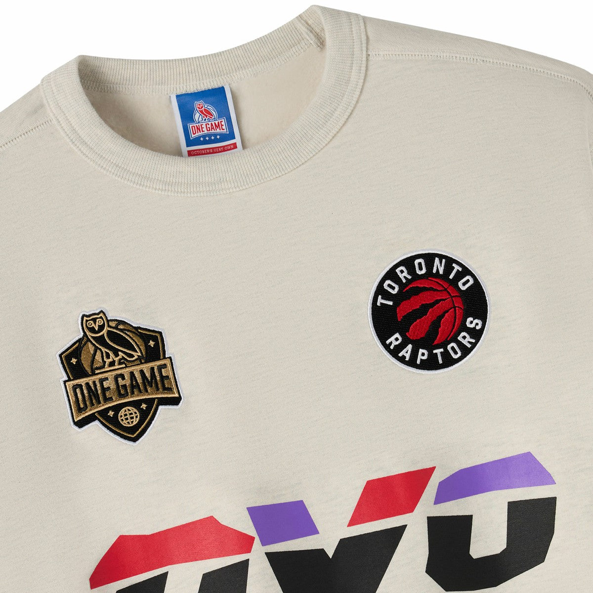 Natural Toronto Raptors OVO x NBA Fleece Sweatshirt | NBA
