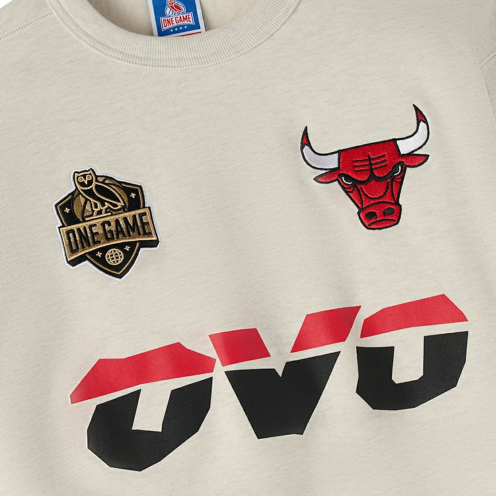 Natural Chicago Bulls OVO x NBA Fleece Sweatshirt | NBA