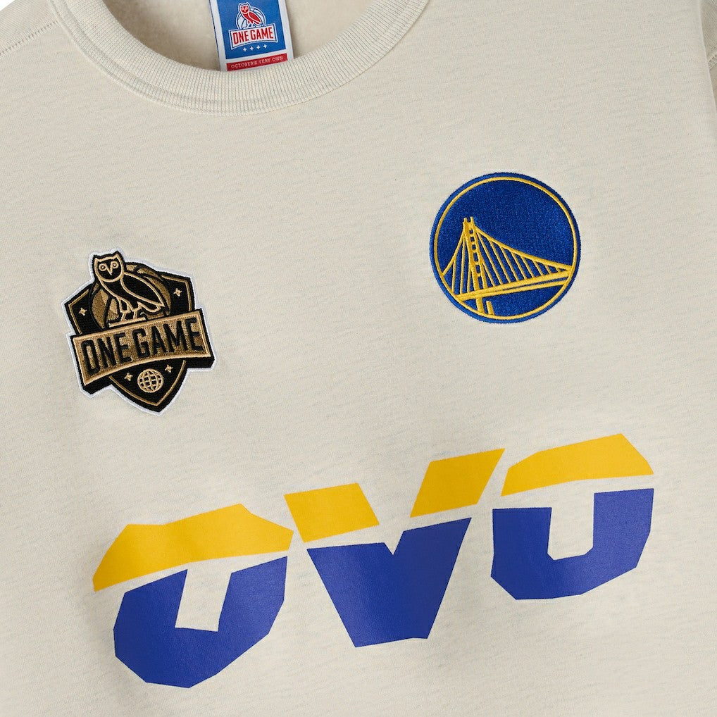 Natural Golden State Warriors OVO x NBA Fleece Sweatshirt sale | NBA