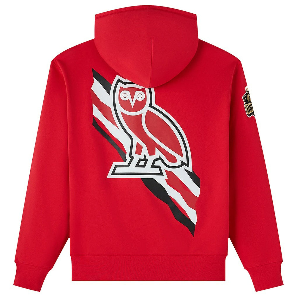 Red Chicago Bulls OVO x NBA Fleece Hoodie sale | NBA