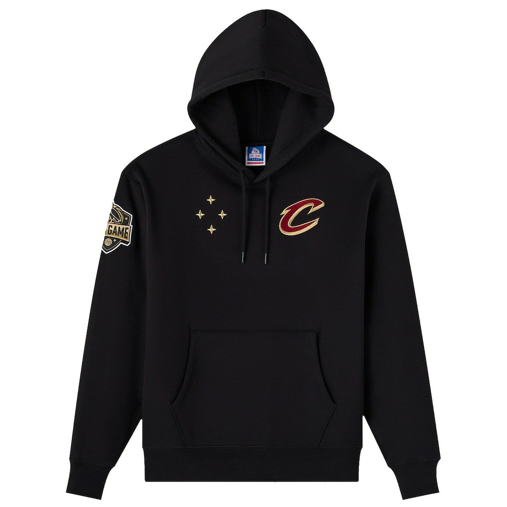 Black Cleveland Cavaliers OVO x NBA Fleece Hoodie | NBA