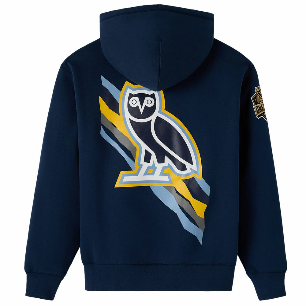 Navy Memphis Grizzlies OVO x NBA Fleece Hoodie | NBA