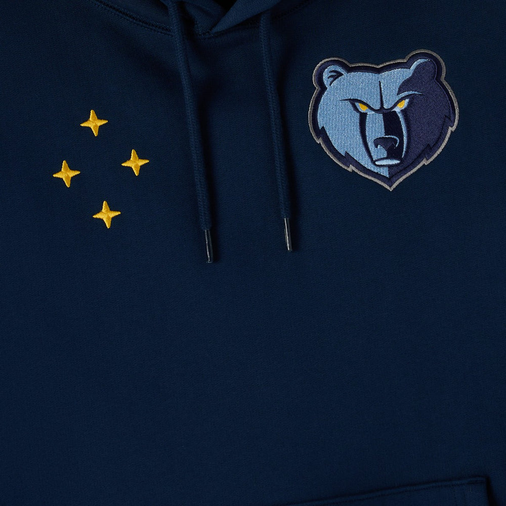 Navy Memphis Grizzlies OVO x NBA Fleece Hoodie | NBA