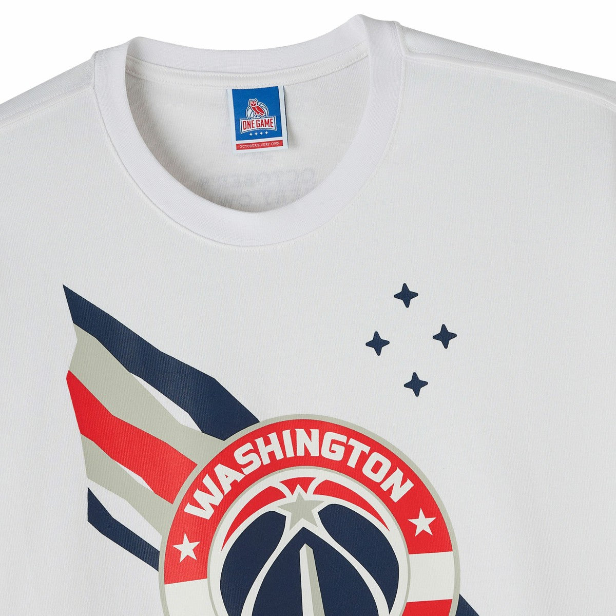 White Washington Wizards OVO x NBA Heavyweight T-Shirt | NBA