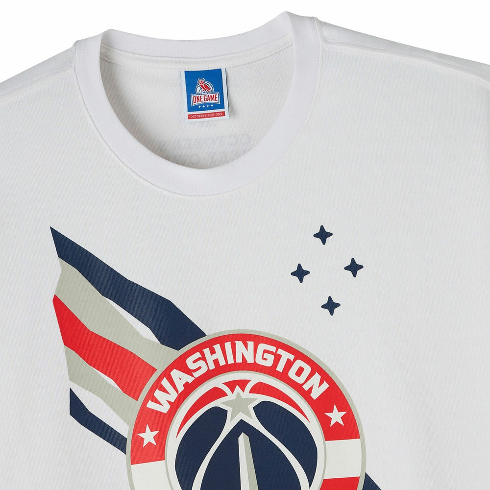 White Washington Wizards OVO x NBA Heavyweight T-Shirt | NBA