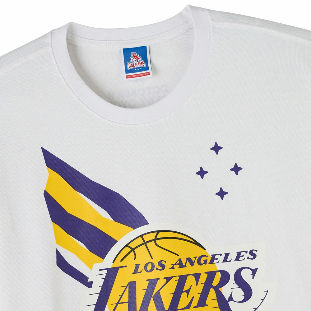 White Los Angeles Lakers OVO x NBA Heavyweight T-Shirt | NBA