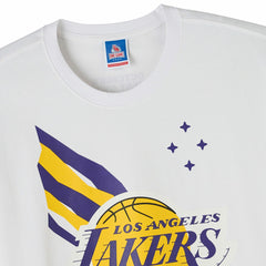 White Los Angeles Lakers OVO x NBA Heavyweight T-Shirt | NBA