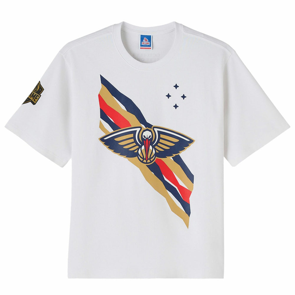 White New Orleans Pelicans OVO x NBA Heavyweight T-Shirt | NBA