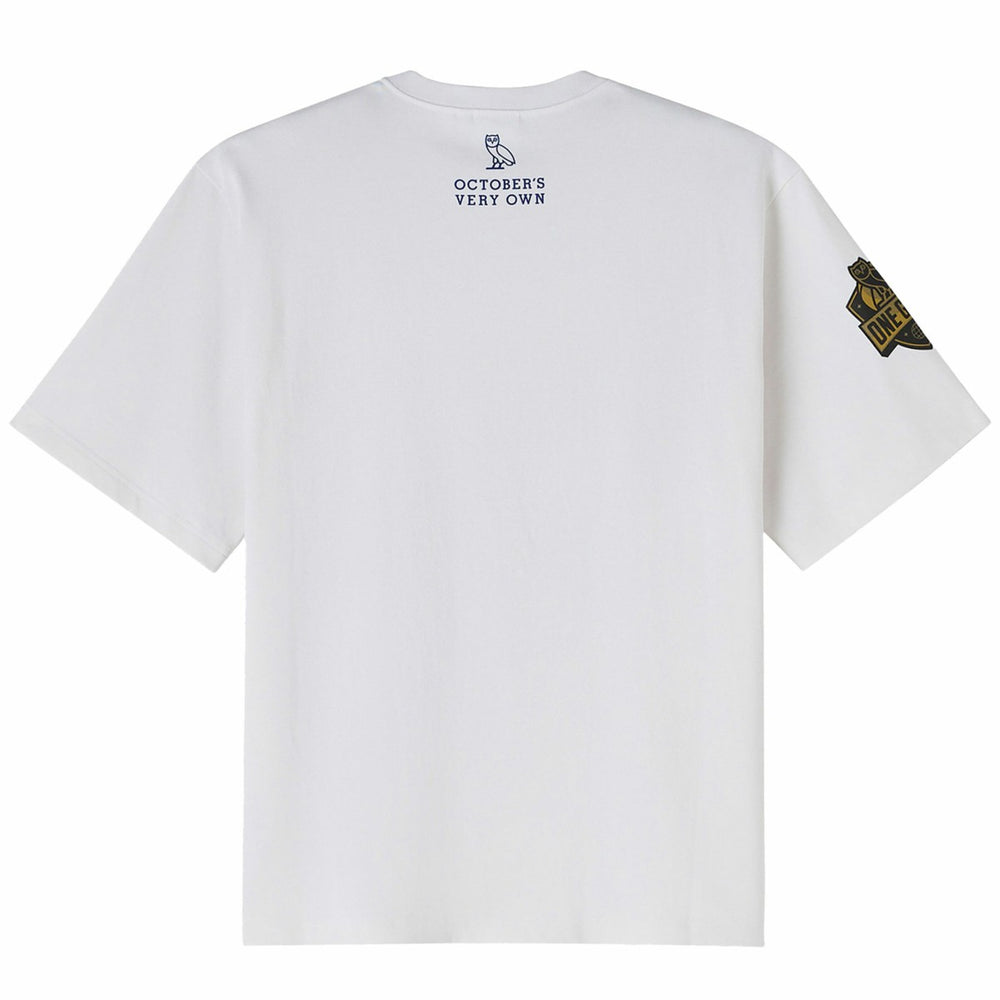 White New York Knicks OVO x NBA Heavyweight T-Shirt | NBA