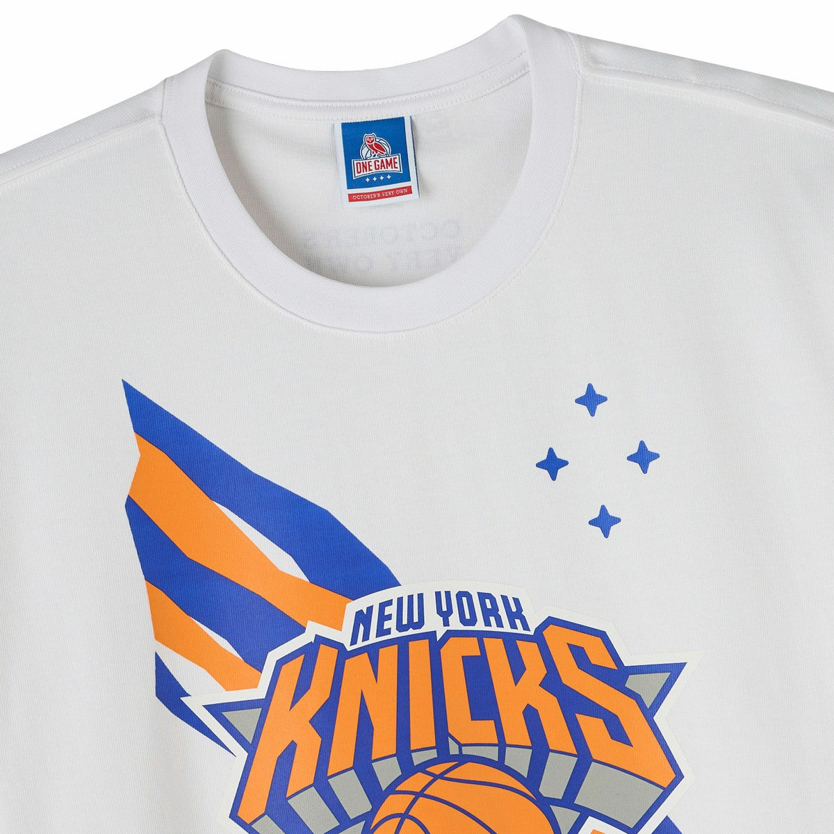White New York Knicks OVO x NBA Heavyweight T-Shirt | NBA