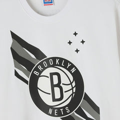 White Brooklyn Nets OVO x NBA Heavyweight T-Shirt | NBA