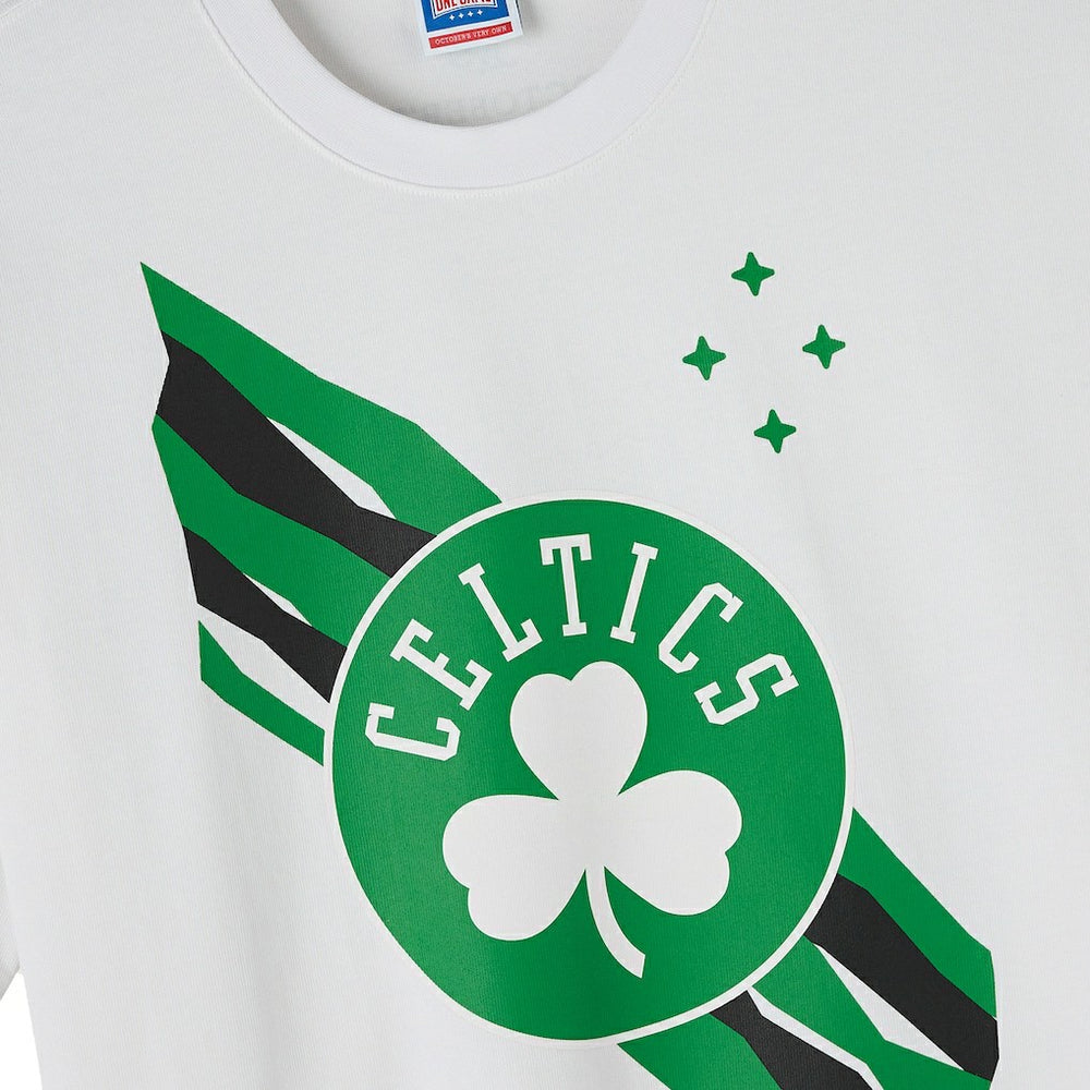 White Boston Celtics OVO x NBA Heavyweight T-Shirt | NBA