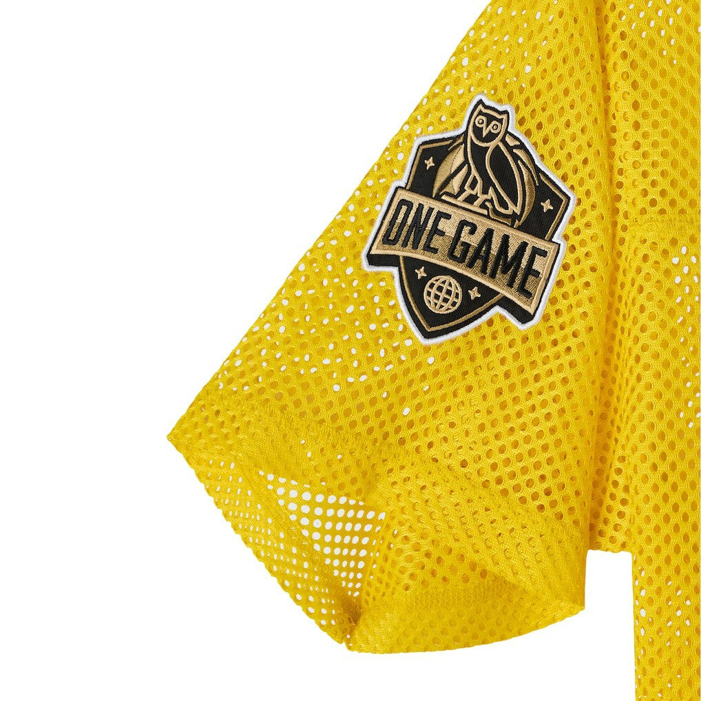 Gold Golden State Warriors OVO x NBA Mesh Football Fashion Jersey sale | NBA