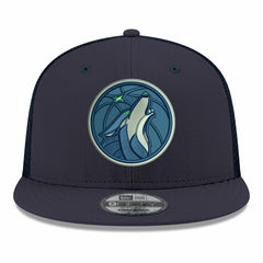 Navy Minnesota Timberwolves Core Logo Meshback 9FIFTY Snapback Hat | NBA