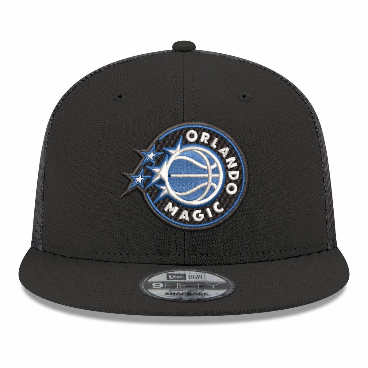 Black Orlando Magic Core Logo Meshback 9FIFTY Snapback Hat | NBA