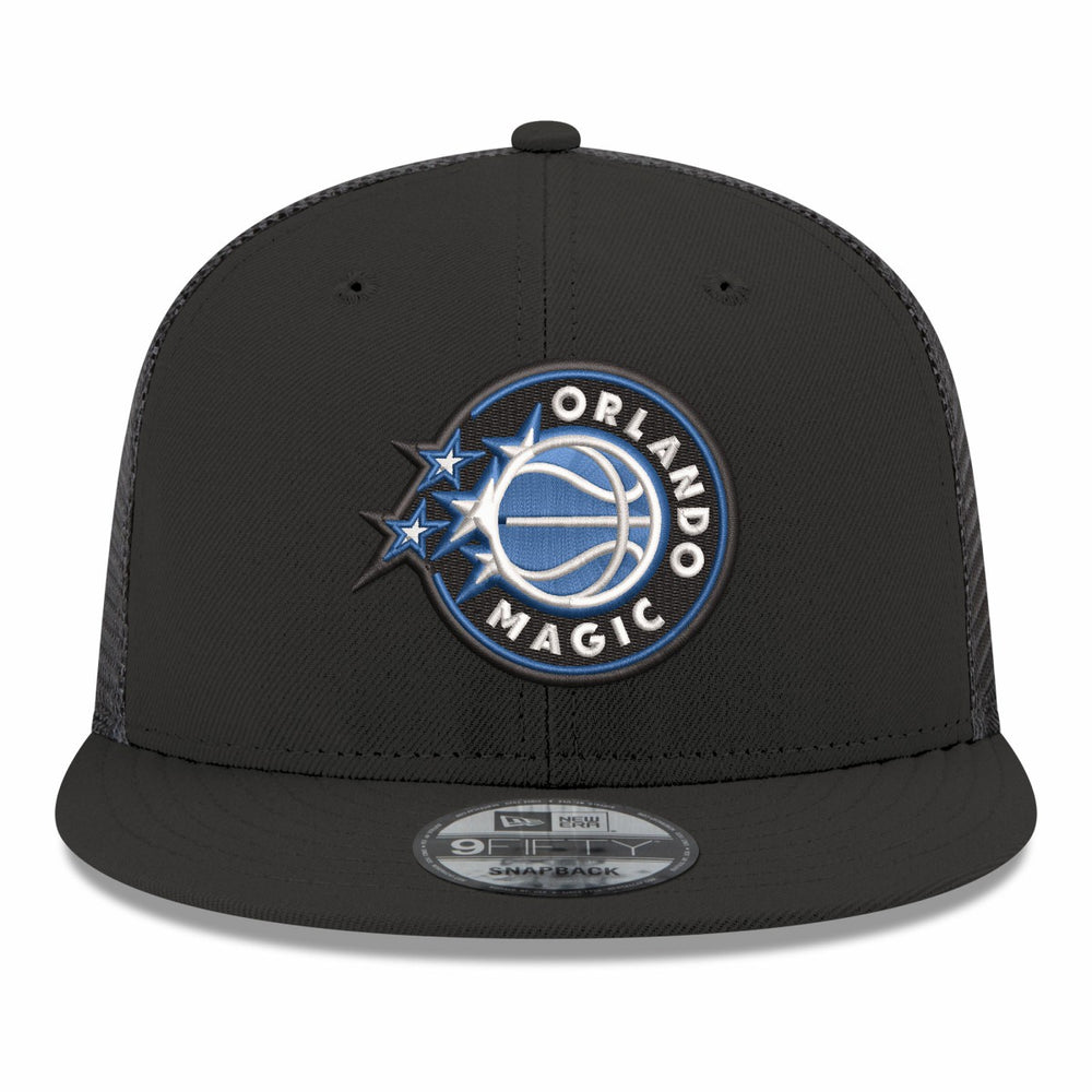 Black Orlando Magic Core Logo Meshback 9FIFTY Snapback Hat | NBA