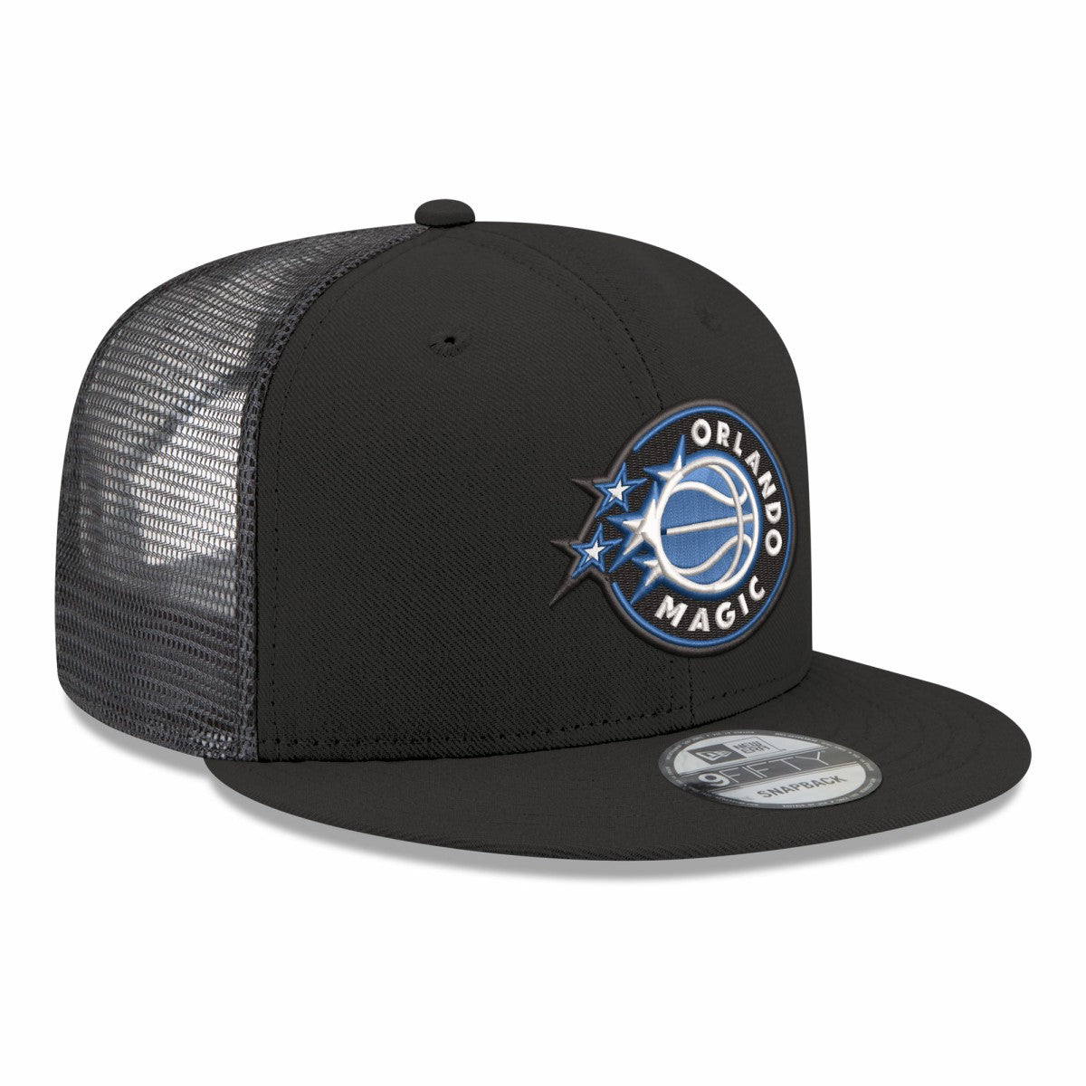 Black Orlando Magic Core Logo Meshback 9FIFTY Snapback Hat | NBA