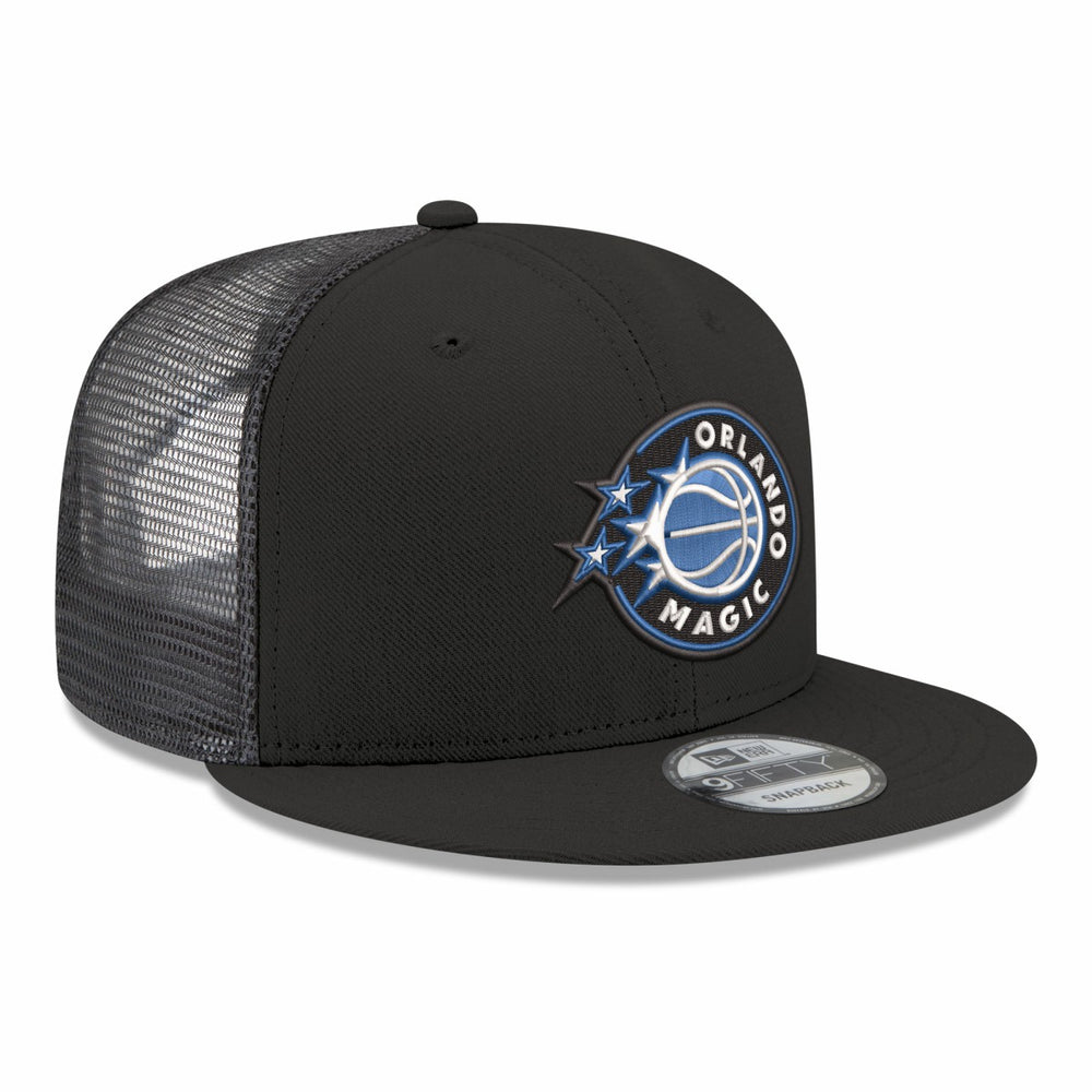 Black Orlando Magic Core Logo Meshback 9FIFTY Snapback Hat | NBA