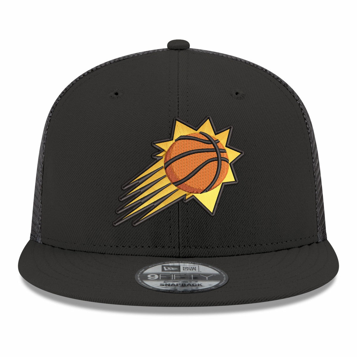 Black Phoenix Suns Core Logo Meshback 9FIFTY Snapback Hat | NBA