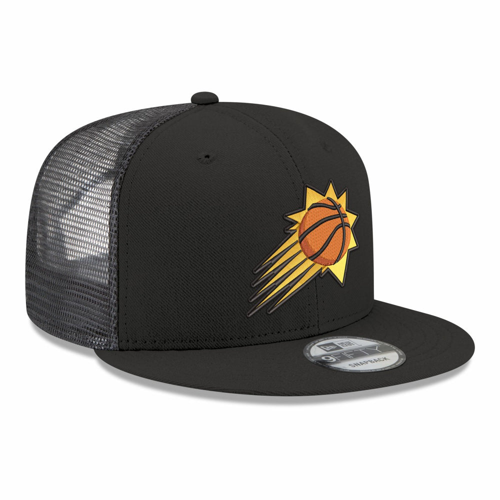 Black Phoenix Suns Core Logo Meshback 9FIFTY Snapback Hat | NBA