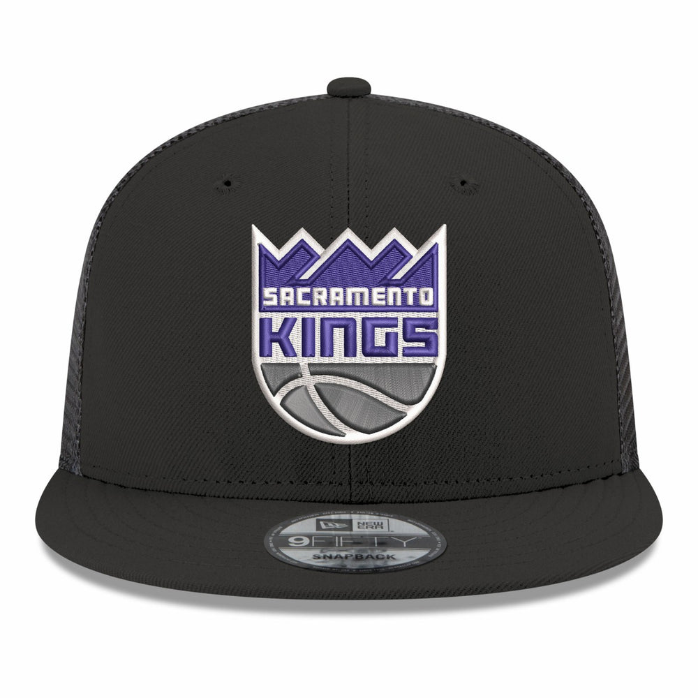 Black Sacramento Kings Core Logo Meshback 9FIFTY Snapback Hat | NBA