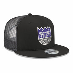 Black Sacramento Kings Core Logo Meshback 9FIFTY Snapback Hat | NBA