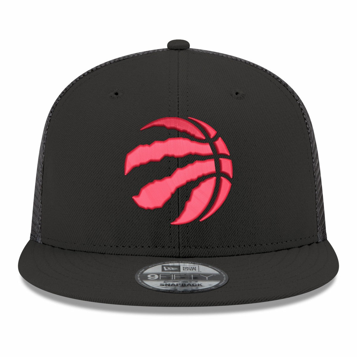 Black Toronto Raptors Core Logo Meshback 9FIFTY Snapback Hat | NBA