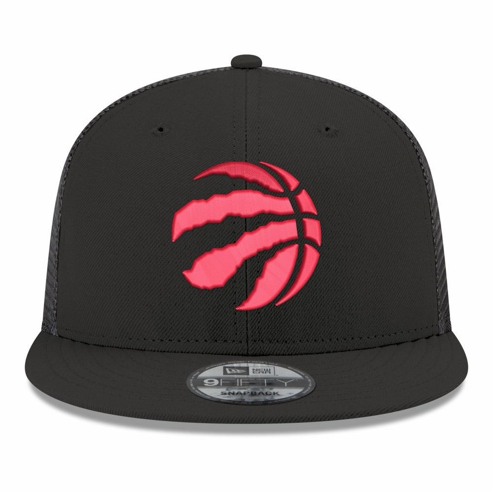 Black Toronto Raptors Core Logo Meshback 9FIFTY Snapback Hat | NBA