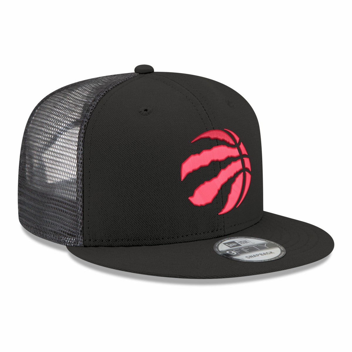 Black Toronto Raptors Core Logo Meshback 9FIFTY Snapback Hat | NBA