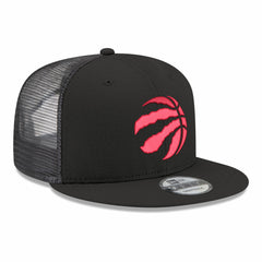 Black Toronto Raptors Core Logo Meshback 9FIFTY Snapback Hat | NBA