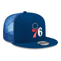 Royal Philadelphia 76ers Core Logo Meshback 9FIFTY Snapback Hat | NBA