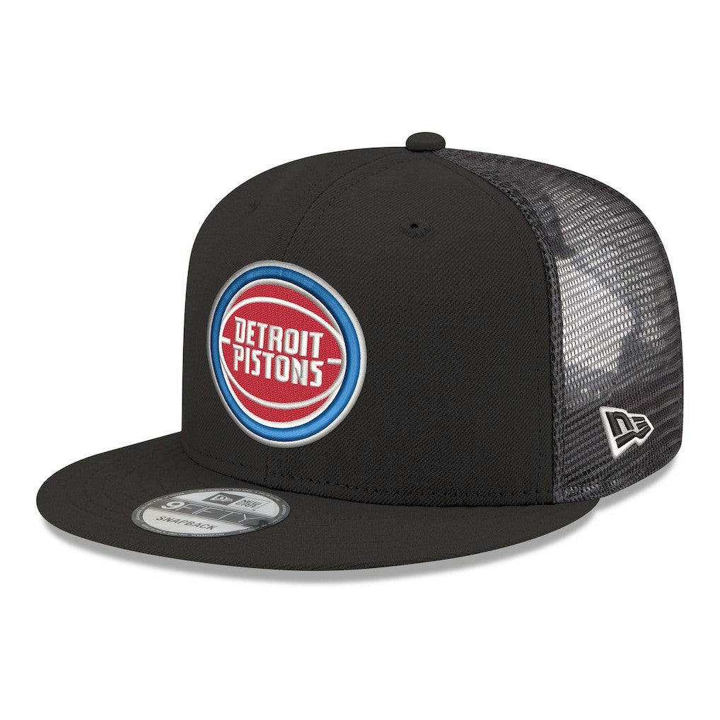 Black Detroit Pistons Core Logo Meshback 9FIFTY Snapback Hat sale | NBA