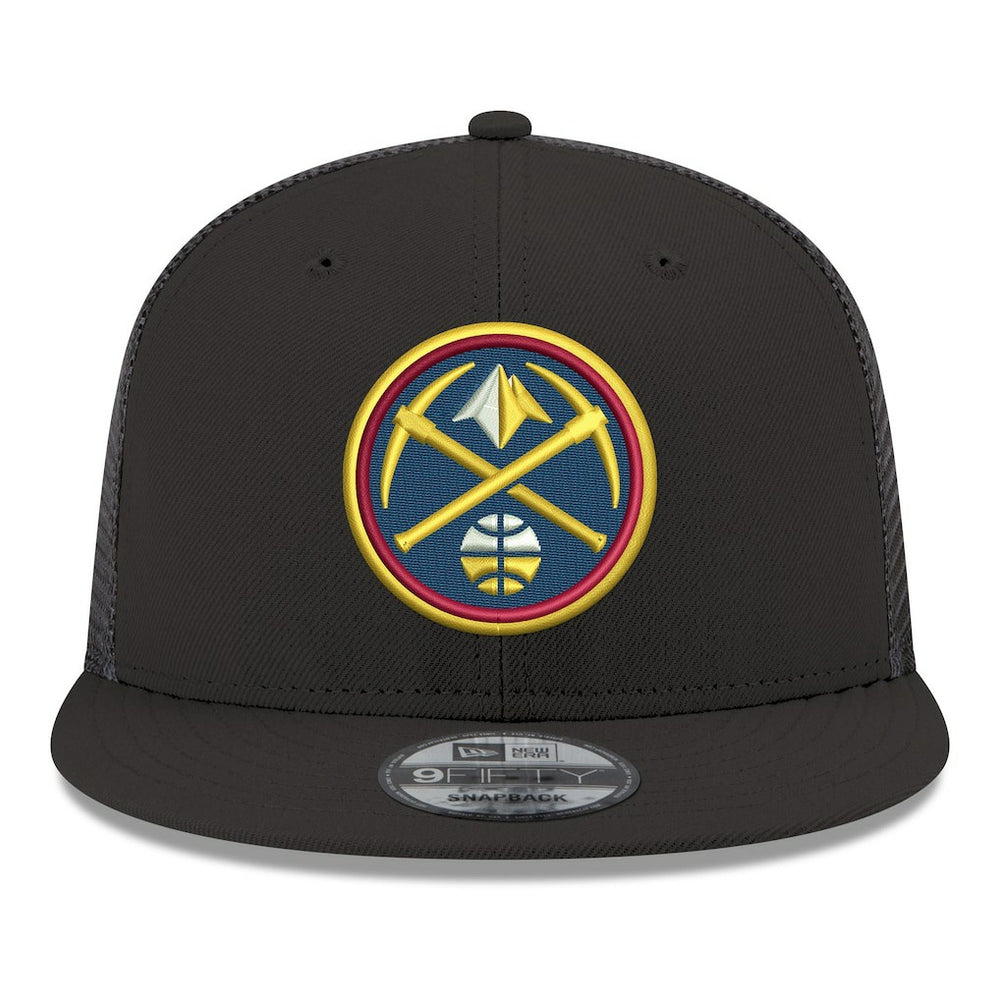 Black Denver Nuggets Core Logo Meshback 9FIFTY Snapback Hat sale | NBA
