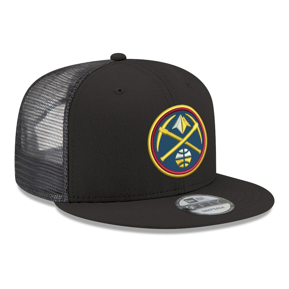Black Denver Nuggets Core Logo Meshback 9FIFTY Snapback Hat sale | NBA