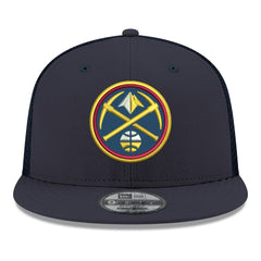 Navy Denver Nuggets Core Logo Meshback 9FIFTY Snapback Hat sale | NBA