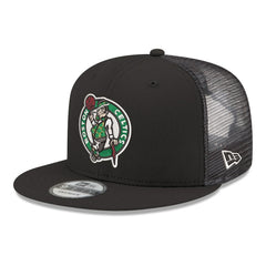 Black Boston Celtics Core Logo Meshback 9FIFTY Snapback Hat | NBA