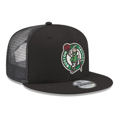 Black Boston Celtics Core Logo Meshback 9FIFTY Snapback Hat | NBA