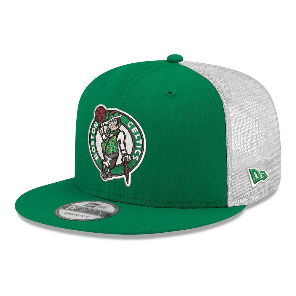 Kelly Green Boston Celtics Core Logo Meshback 9FIFTY Snapback Hat | NBA