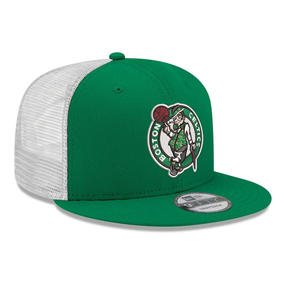 Kelly Green Boston Celtics Core Logo Meshback 9FIFTY Snapback Hat | NBA