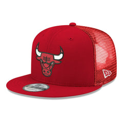 Red Chicago Bulls Core Logo Meshback 9FIFTY Snapback Hat | NBA